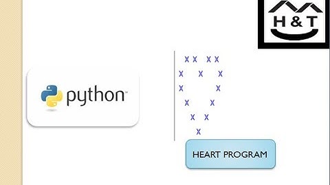 Python pattern program - Print a Heart using python.