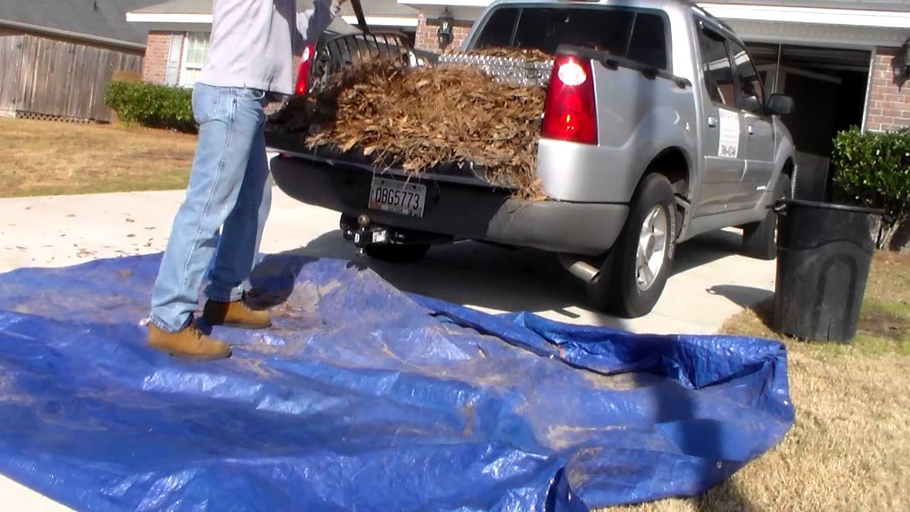 How to quickly unload your lawn service truck bed YouTube