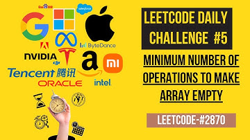 Minimum Number of Operations to Make Array Empty-#5| Leetcode 2870 | Leetcode Daily Challenge | JAVA