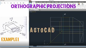 AUTOCAD| ORTHOGRAPHIC PROJECTIONS - EXP1| CAED CAEG|  LEARN AND DRAW |