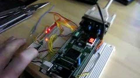 FPGA dev project - demonstration of bounced input