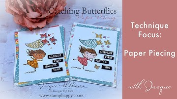 Paper Piecing Technique with Catching Butterflies!  Perfect for Children