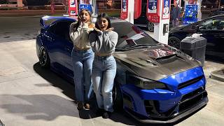 WE TOOK 2 GIRLS OUT IN MY 700  HP BIG TURBO STI