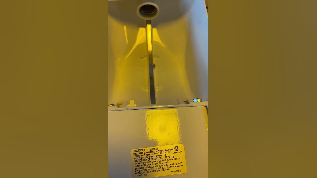 Got a mercury vapor light fixture. Bad news though YouTube