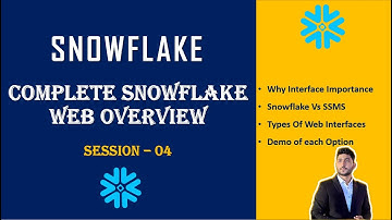 4. COMPLETE OVERVIEW OF SNOWFLAKE WEB INTERFACE | WHY INTERFACE IS REQUIRED ? | DEMO | SNOWFLAKE