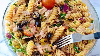 سلطة التونة بالمكرونة | Tuna pasta salad