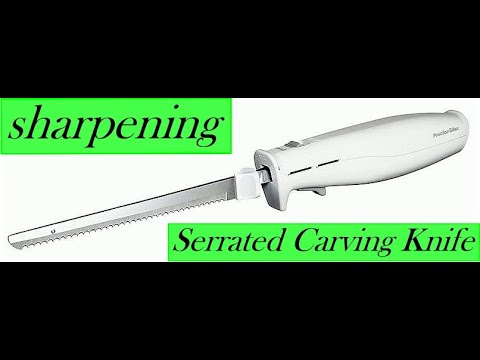 How to Sharpen Serrated Electric Knife blades, Sharpening Electric knife, Electric  knife sharpener 