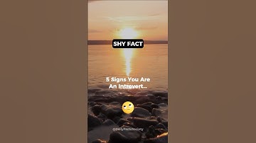 5 Signs You Are An Introvert... #shorts #psychologyfacts #subscribe