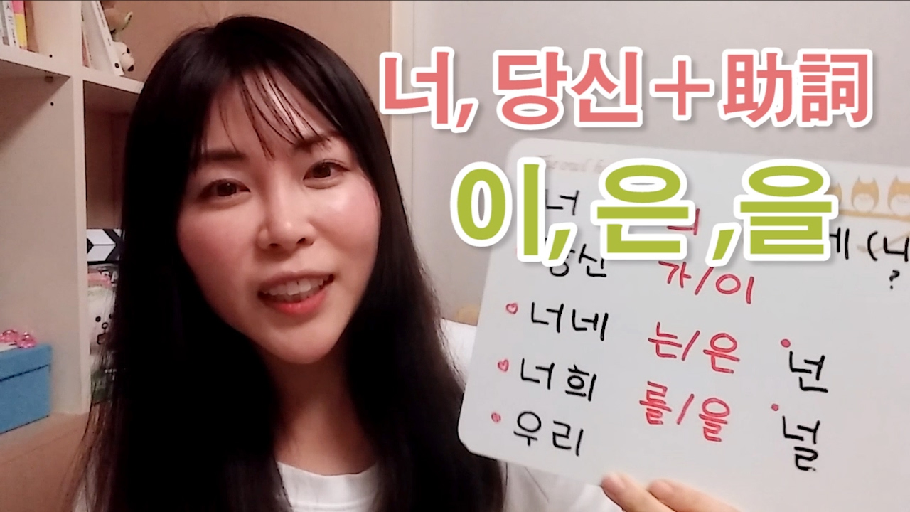 リエン韓国語#76  基本助詞で会話2  | バッチムあり（너, 당신） + 이,은,을,를  | リエンハングル