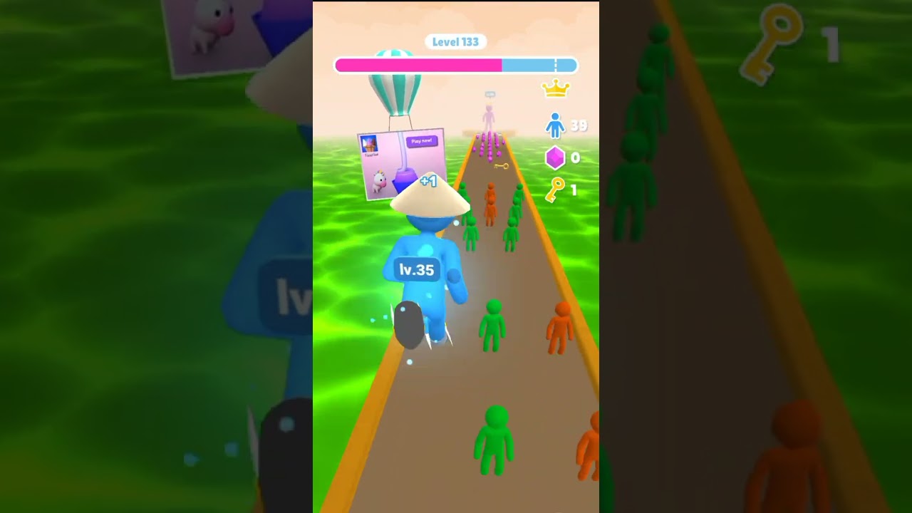 Giant Rush 3D short satisfying video 