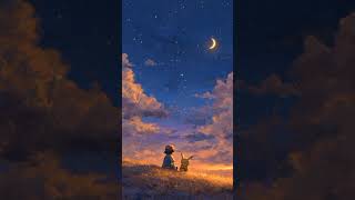 🌅 Ash & Pikachu Sunset Wallpaper | Emotional Pokémon Live Animation ⚡ | Cinematic Sky Scene #pokemon screenshot 2