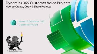 Dynamics 365 Customer Voice Projects: How to Create, Copy & Share Projects