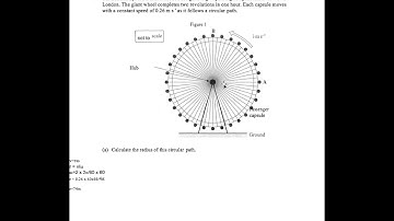 Physics A Level AQA circular motion London Eye solution