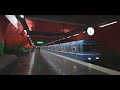 Sweden, Stockholm, subway ride from Solna centrum to Kista