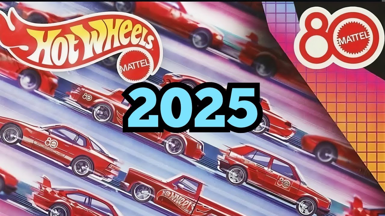 Hot Wheels 2025 80th Anniversary 8 Pack - YouTube