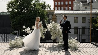 Стильная свадьба в центре Москвы - Свадебное агентство Plombir Wedding