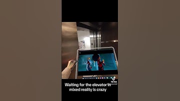 Waiting for the Elevator in Mixed Reality is crazy. #quest3  #mixedreality # #game #virtualreality