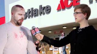 Zombie News Footage: First Zombie Protest Zombie News Footage: First Zombie Protest