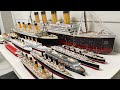 Titanic model sinking 8 and review of all amazing ships  britannic edmund fitzgerald carpathia 