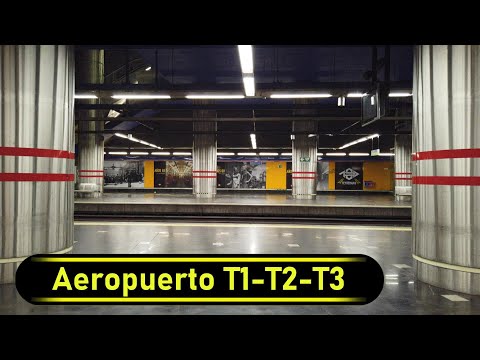 Metro Station Aeropuerto T1-T2-T3 - Madrid ?? - Walkthrough ?