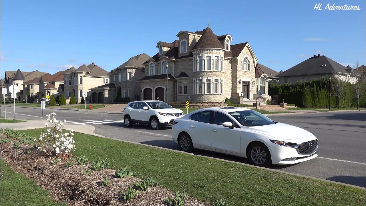 Montreal Luxury Houses,Walking Tour in Nouveau SaintLaurent,Montreal