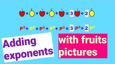 Adding Exponents with Different Bases | Adding Exponents with Different Bases and Same Powers