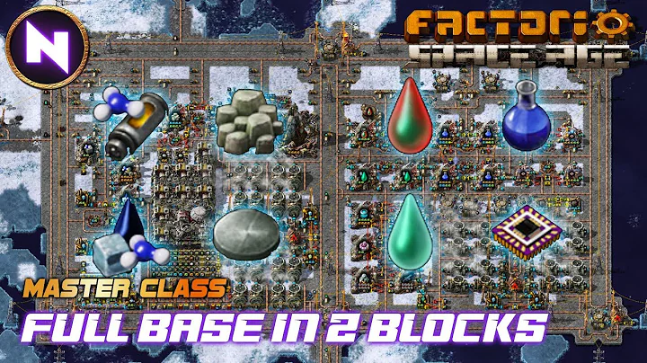 Complete, Compact Aquilo Base in 2 Blocks; Science/Processors/HUB | Factorio Space Age MASTER CLASS