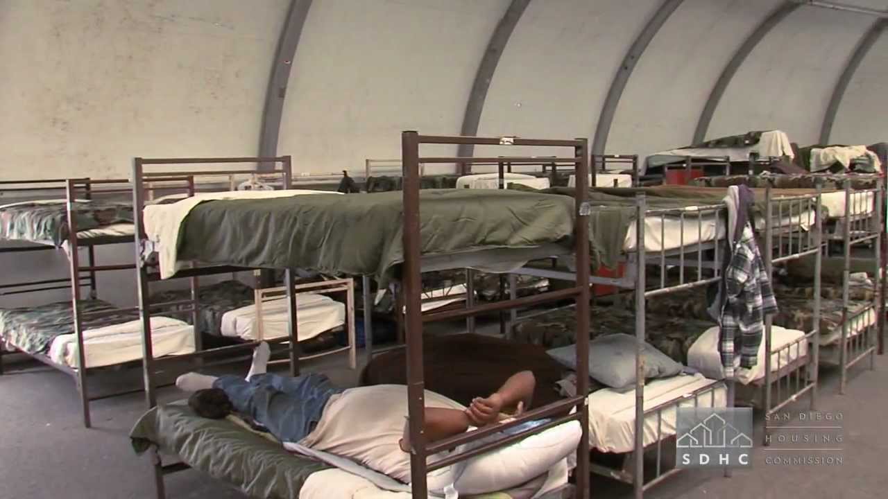 City of San Diego's Downtown Emergency Veterans Winter Shelter YouTube