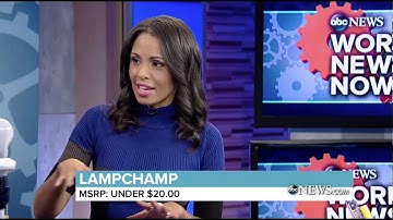 ABC World News Now - LampChamp USB Lamp Socket Charger & Adapter for Cell Phones / Tablets