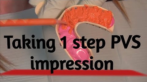 Taking a single step PVS impression (step by step guide)