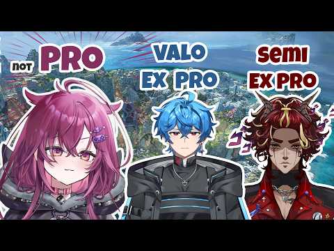 Juno plays apex with valo and "league" ex-pros