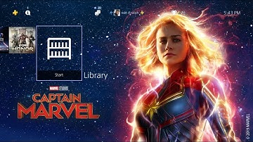 Captain Marvel PS4 Theme and Avatars (Pre-order movie bonus) (READ DESCRIPTION)