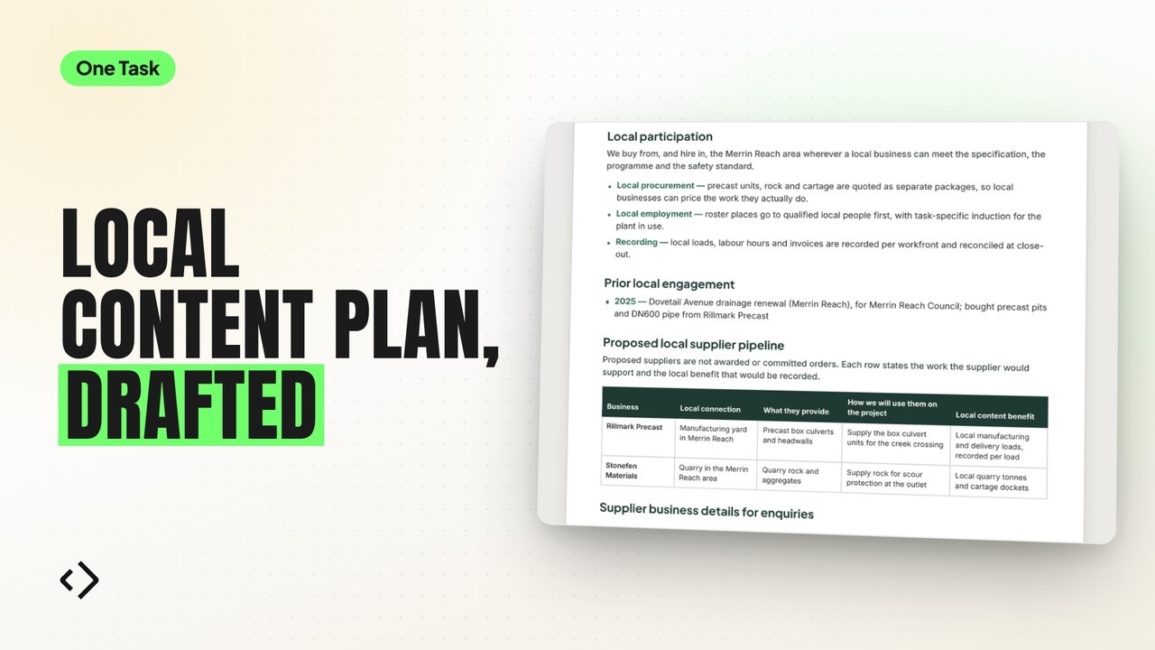Write your Local Content Plan from jobs you've actually done video thumbnail