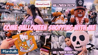 COME HALLOWEEN HUNTING WITH ME | HomeGoods, Marshalls, & Burlington + haul at the end (spooky vibes)