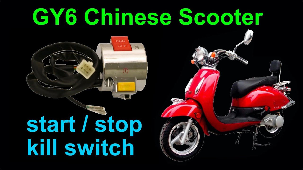 Kill Stop Switch For Stand Up Gas Scooter 43cc 33cc 49cc Moped 