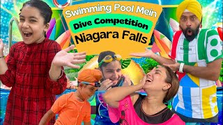 Swimming Pool Mein Dive Competition - Niagara Falls | RS 1313 VLOGS | Ramneek Singh 1313
