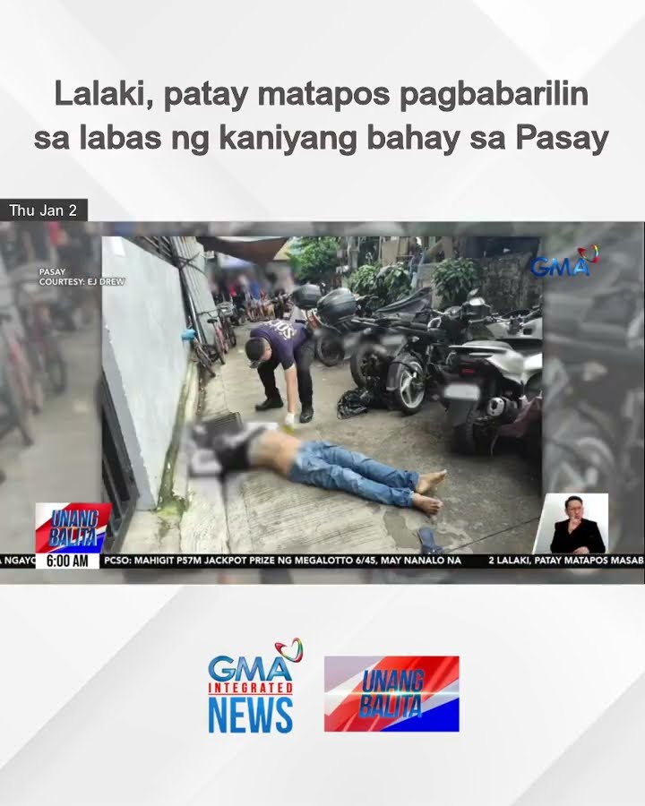 Lalaki, patay matapos pagbabarilin sa labas ng kaniyang bahay sa Pasay | Unang Balita