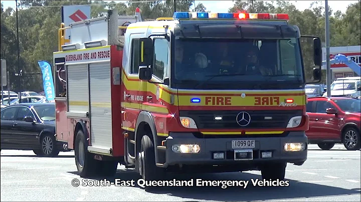 [HORN BURSTS] QFRS - 637A and 632A Responding (Hollywell & Surfers) | QPS - Unmarked Unit Responding