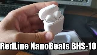 Bluetooth наушники BHS - 10 Red Line NanoBeats.  Ашан/Билайн/Ситилинк