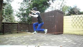 Slakline Gibbon Travel trick 4 Side Plank