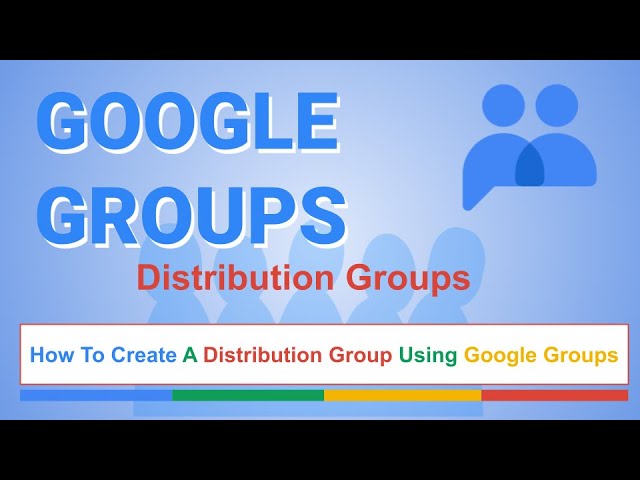 How to create an e-mail list group in Google Groups 