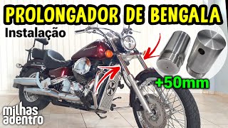 Shadow 750 - Prolongador de Bengala - Aumentar Comprimento Suspensão Dianteira - Customização Shadow