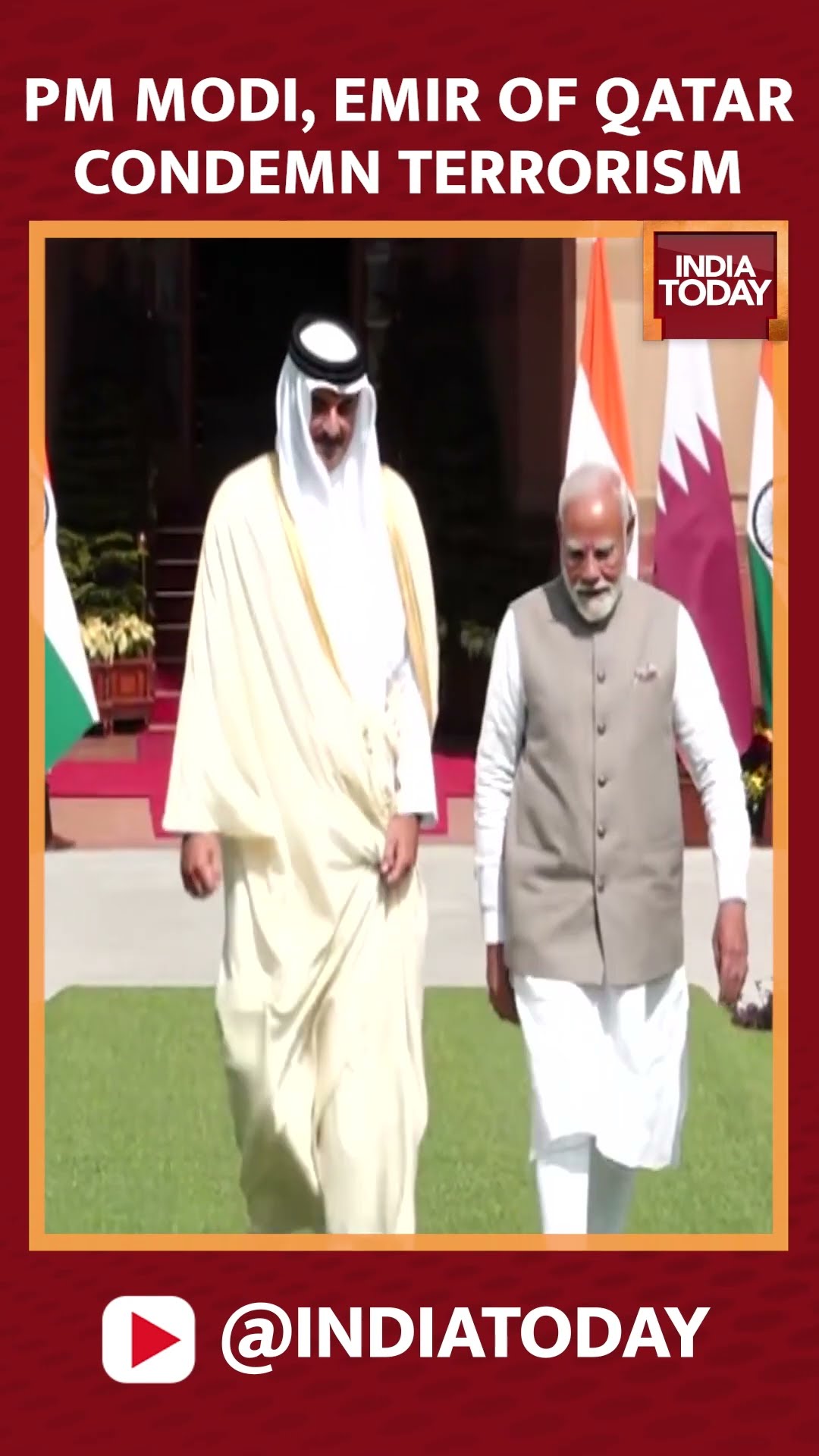 Terror No More: PM Modi And Emir Of Qatar Unite To Condemn Terrorism In All Forms | India Today