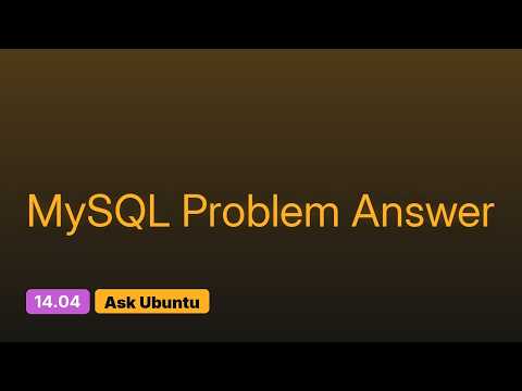 Reset Root Password for MySQL via Package Configuration