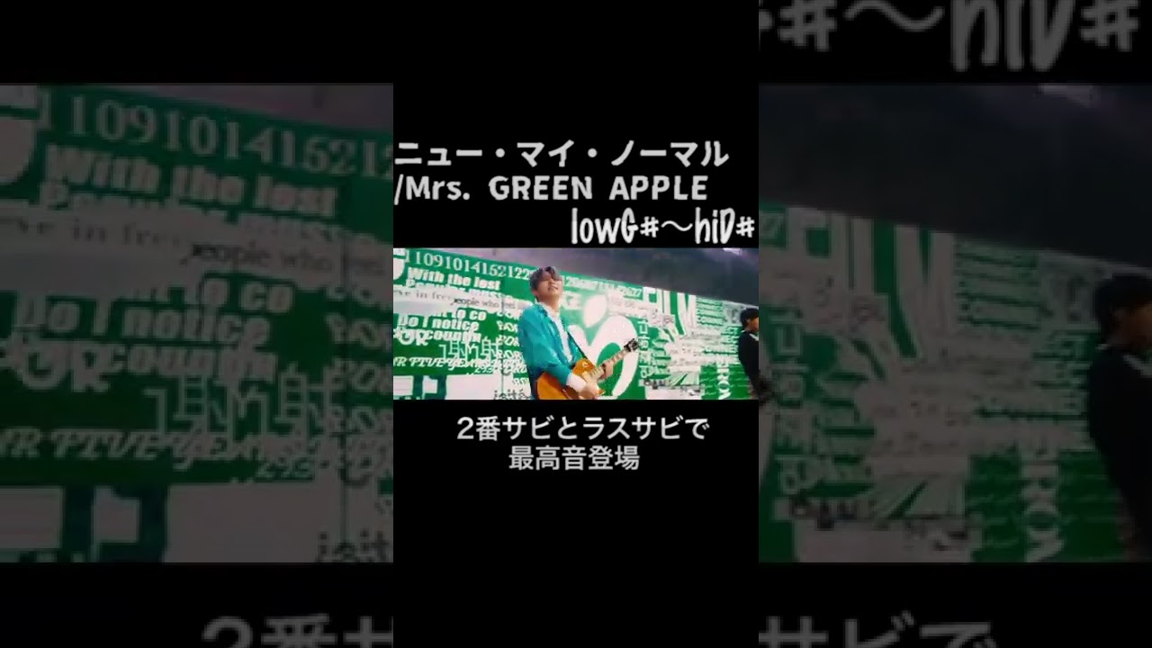 Mrs Green Apple ニュー マイ ノーマル 最高音調べてみた Shorts Youtube