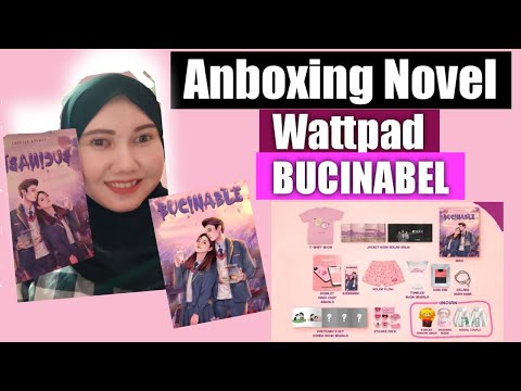 UNBOXING NOVEL WATTPAD  BUCINABLE (ada giftnya)  #DuniaBaca