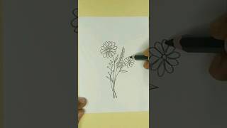 How to draw simple flowers. how to draw flowers.#flowerdrawing