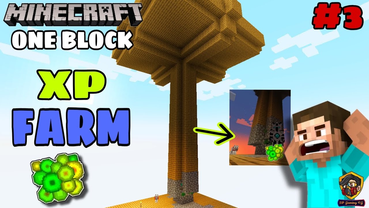 minecraft one block XP farm part 4 - YouTube