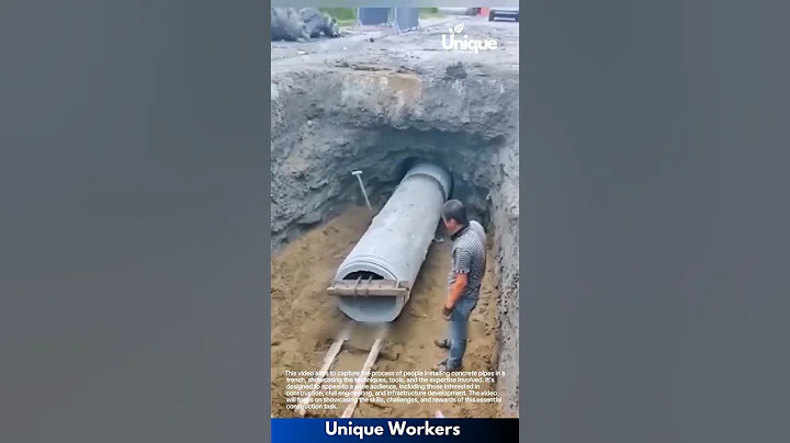 Concrete pipe installation: building underground infrastructure