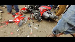 Dio Bike accident | Dhading | Way to dharke | Motovlog live footage | prithivi highway | Dio scooter